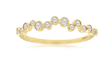 Load image into Gallery viewer, Bezel Set Floating Diamond Band