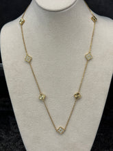 Load image into Gallery viewer, Luxe Gold Vermeil CZ Clover Necklace
