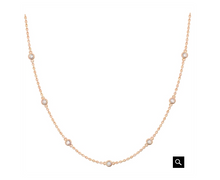 Load image into Gallery viewer, Lab Grown Diamond Station Necklace