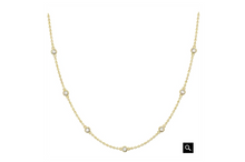 Load image into Gallery viewer, Lab Grown Diamond Station Necklace