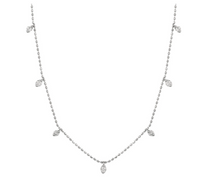 Load image into Gallery viewer, Hanging Diamond Station Necklace
