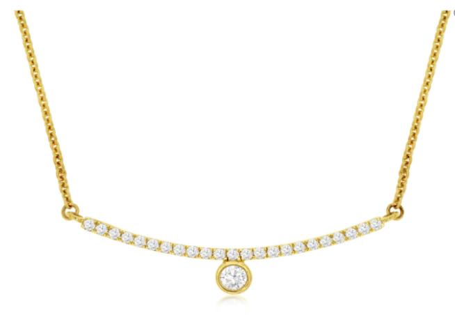 Diamond Bar Necklace