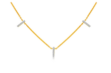 Load image into Gallery viewer, Diamond Bar Station Necklace
