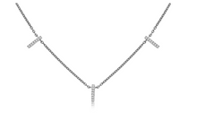 Load image into Gallery viewer, Diamond Bar Station Necklace
