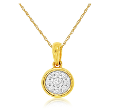 Diamond Bezel Set Pendant