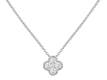 Load image into Gallery viewer, Diamond Clover Necklace
