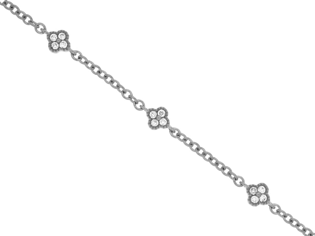 Petite Diamond Cluster Bracelet