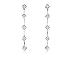 Load image into Gallery viewer, Diamond Dangle Clover Earring
