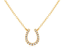 Load image into Gallery viewer, Diamond Horseshoe Necklace

