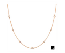 Load image into Gallery viewer, Lab Grown Diamond Station Necklace
