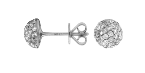 Petite Diamond Cluster Stud Earrings
