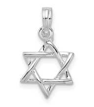 Load image into Gallery viewer, Sterling Silver Star of David Necklace
